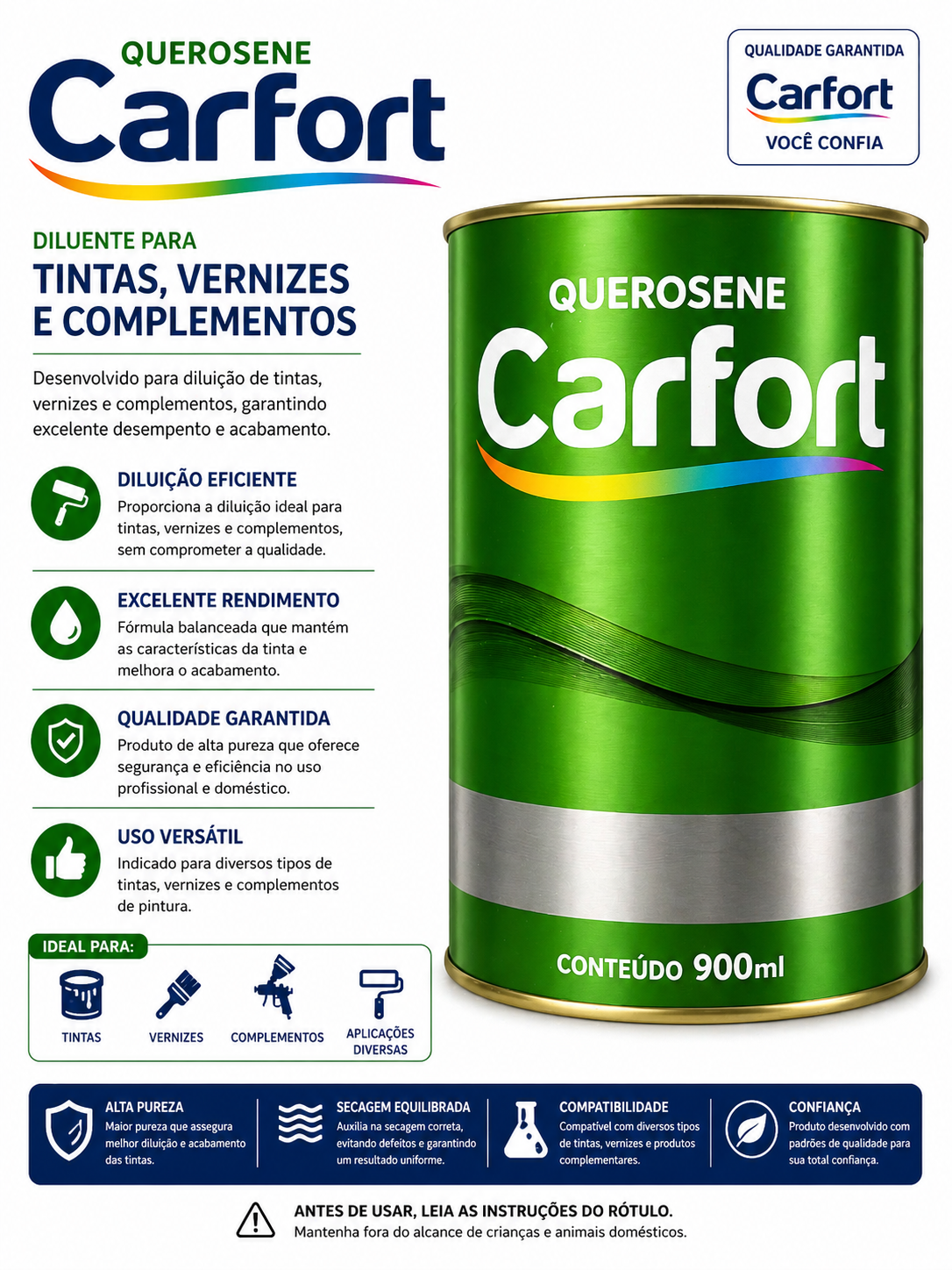 Querosene Carfort 900ml