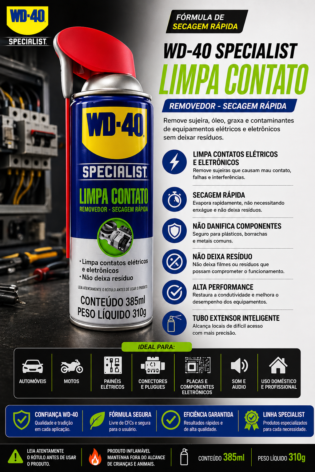 WD-40 Specialist Limpa Contato