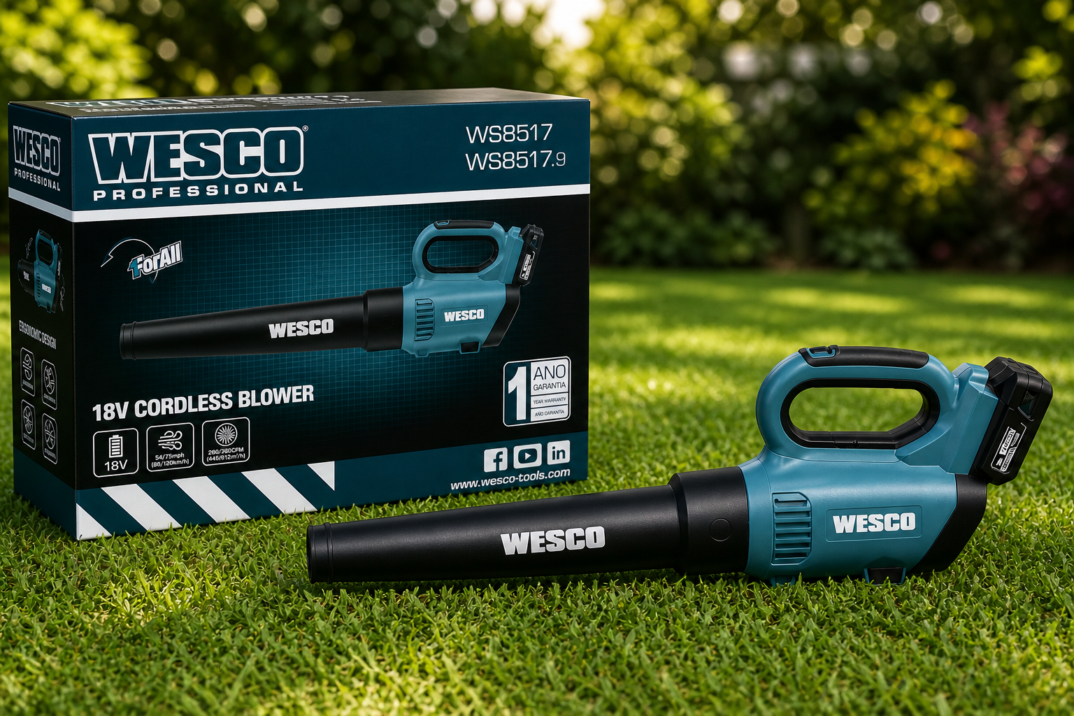 Soprador sem fio 18V WESCO