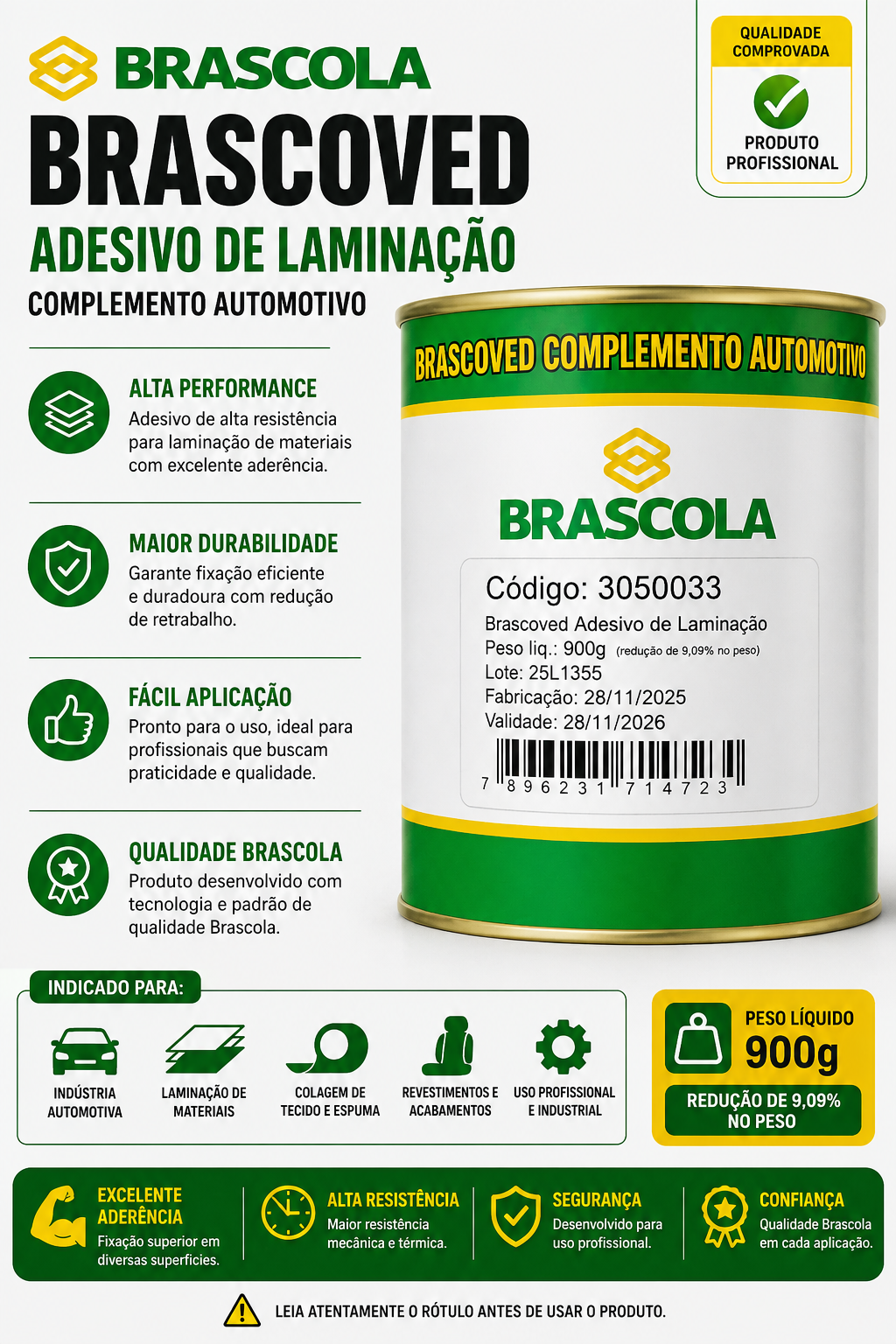 Brascoved Adesivo de Laminação