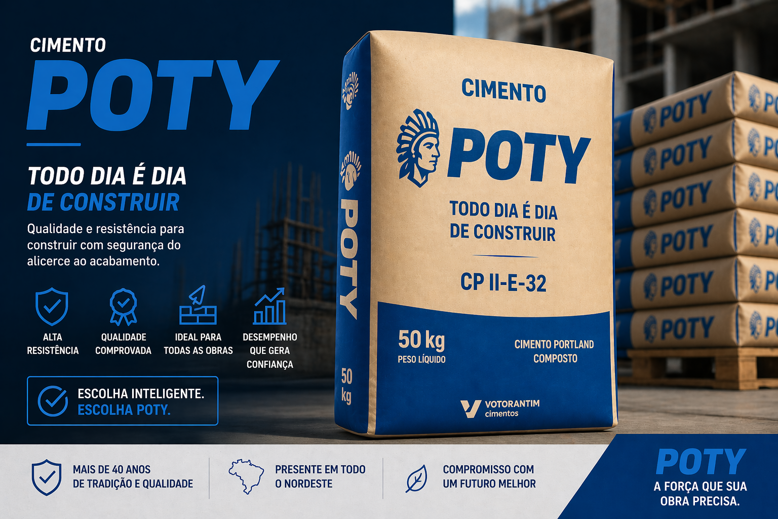 Cimento Poty 50kg