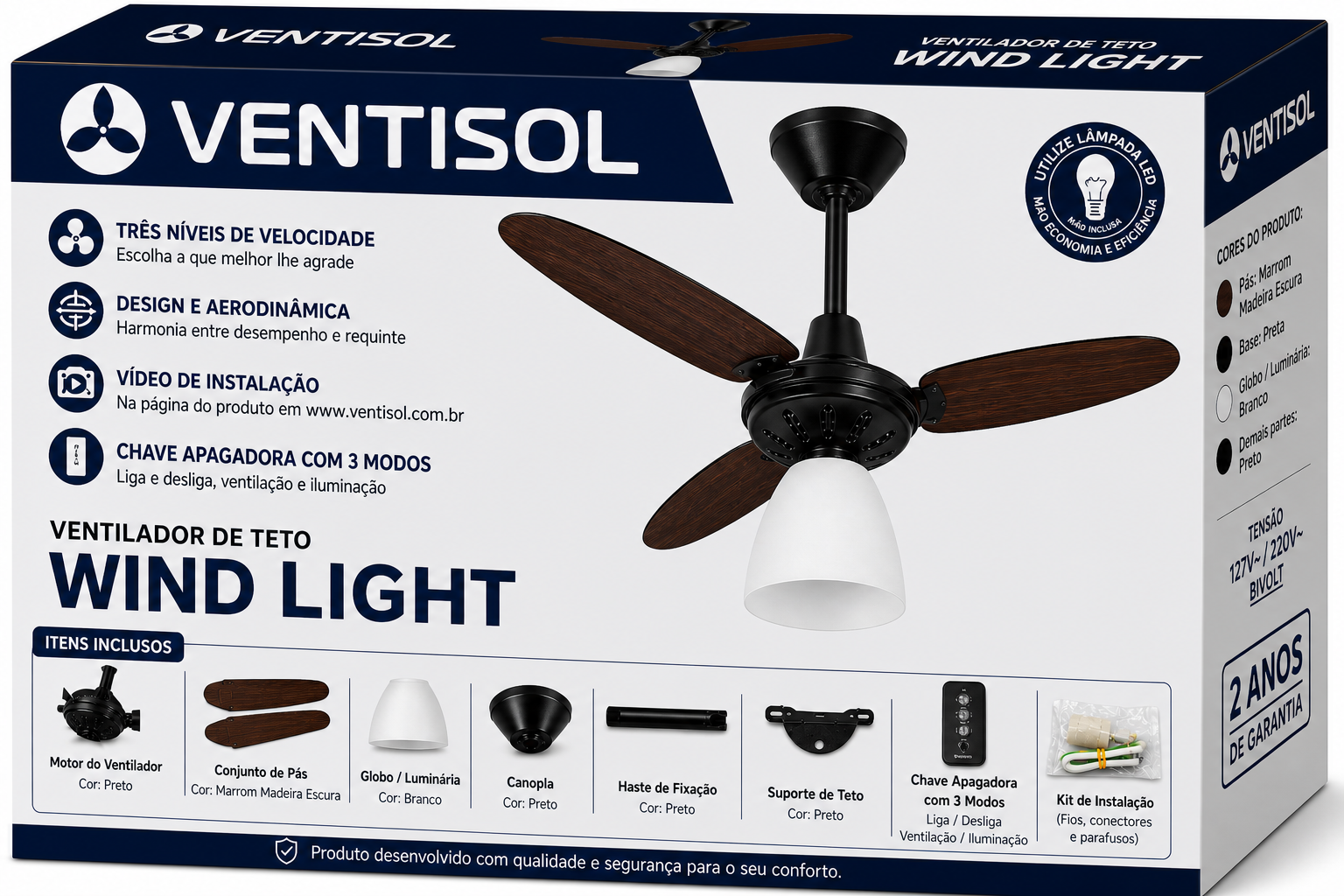 Ventilador de Teto Wind Light