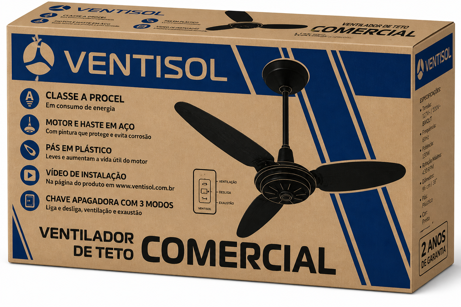 Ventilador de Teto Comercial