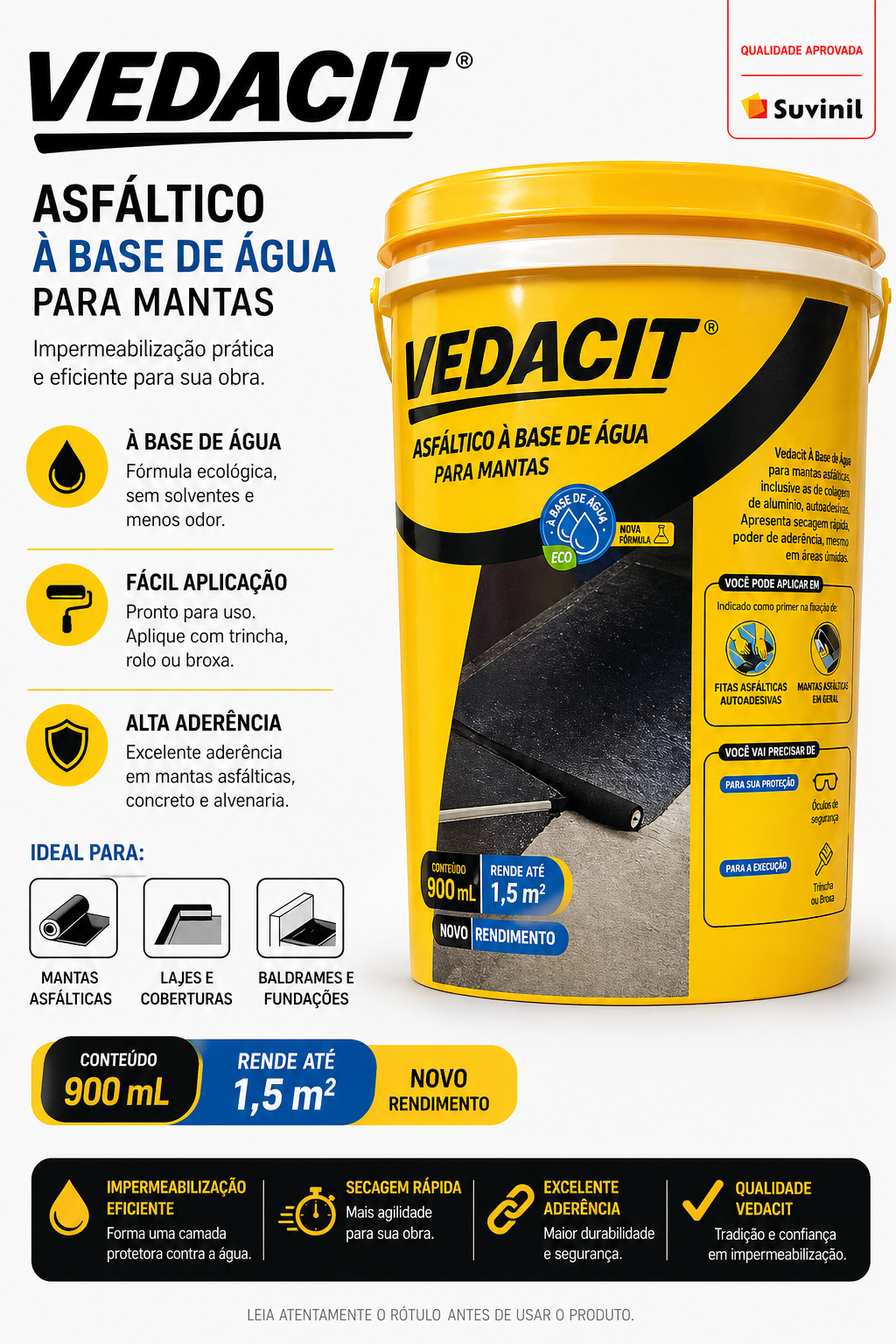 Vedacit Asfáltico à Base de Água