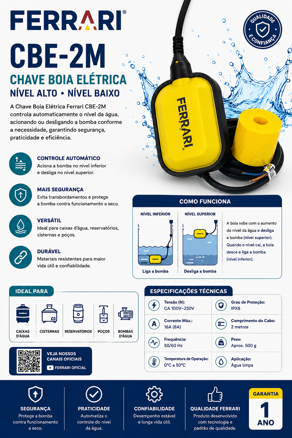 Chave Boia Elétrica CBE-2M Ferrari