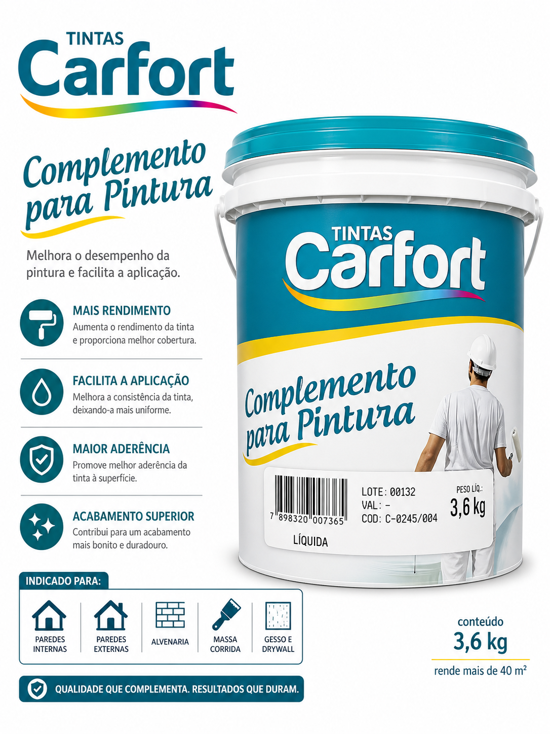 Complemento para Pintura Carfort