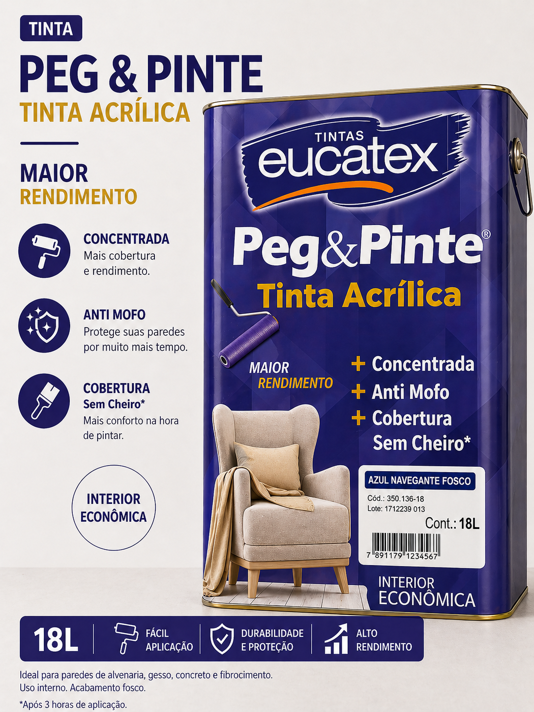 Peg & Pinte Tinta Acrílica