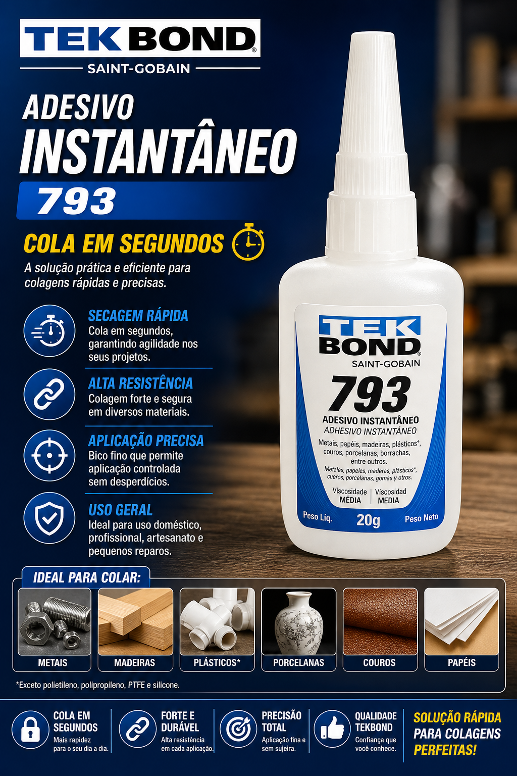 Adesivo Instantâneo TekBond 793