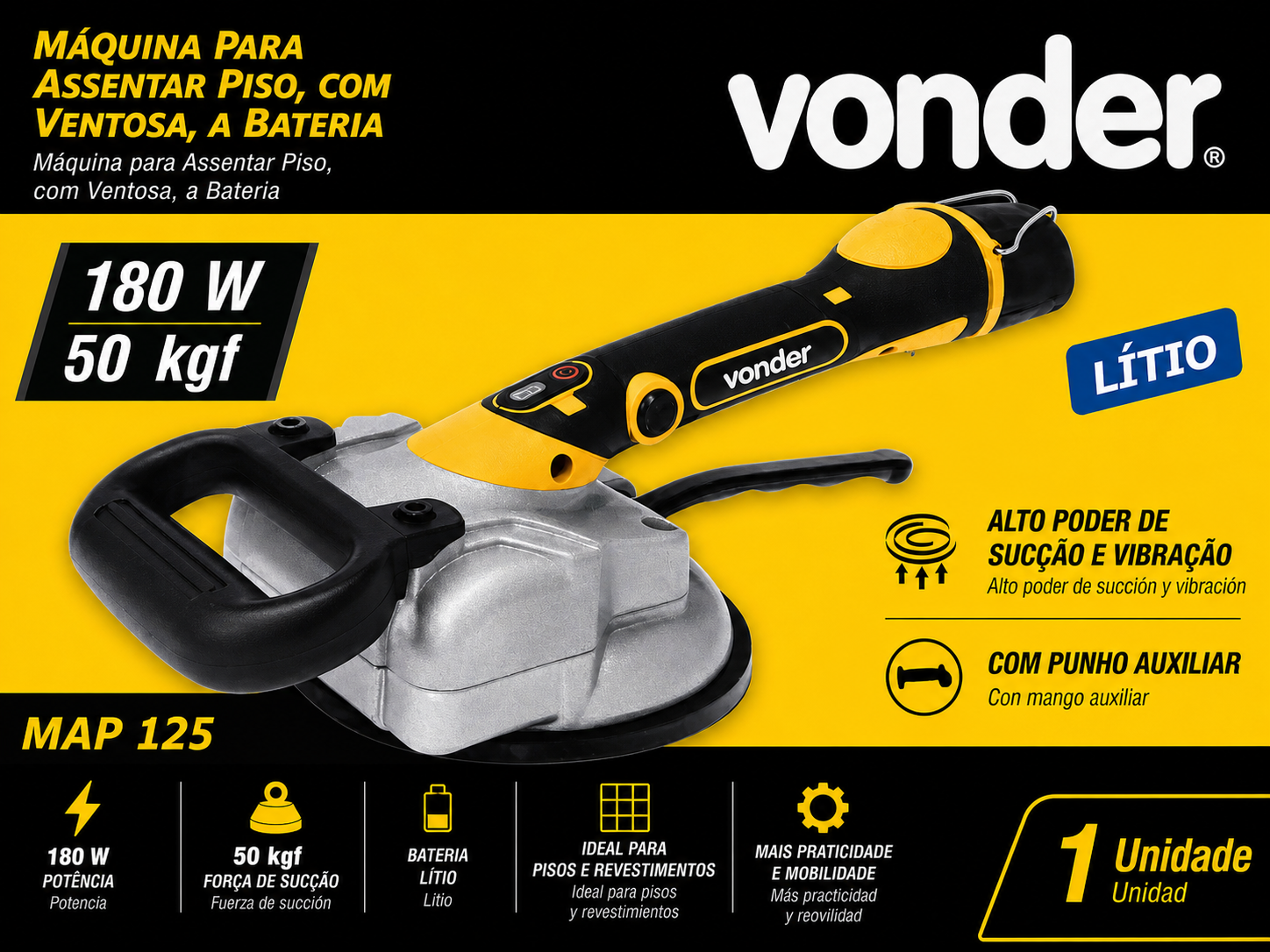 Máquina para Assentar Piso Vonder MAP 125