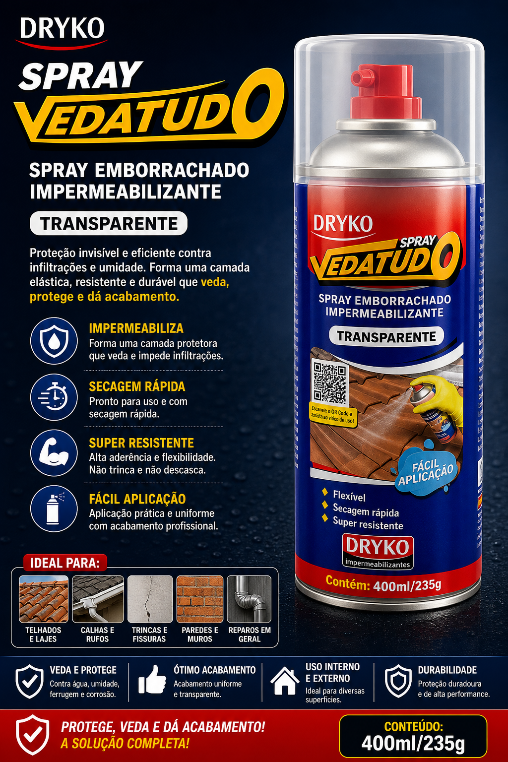 Spray Vedatudo Dryko
