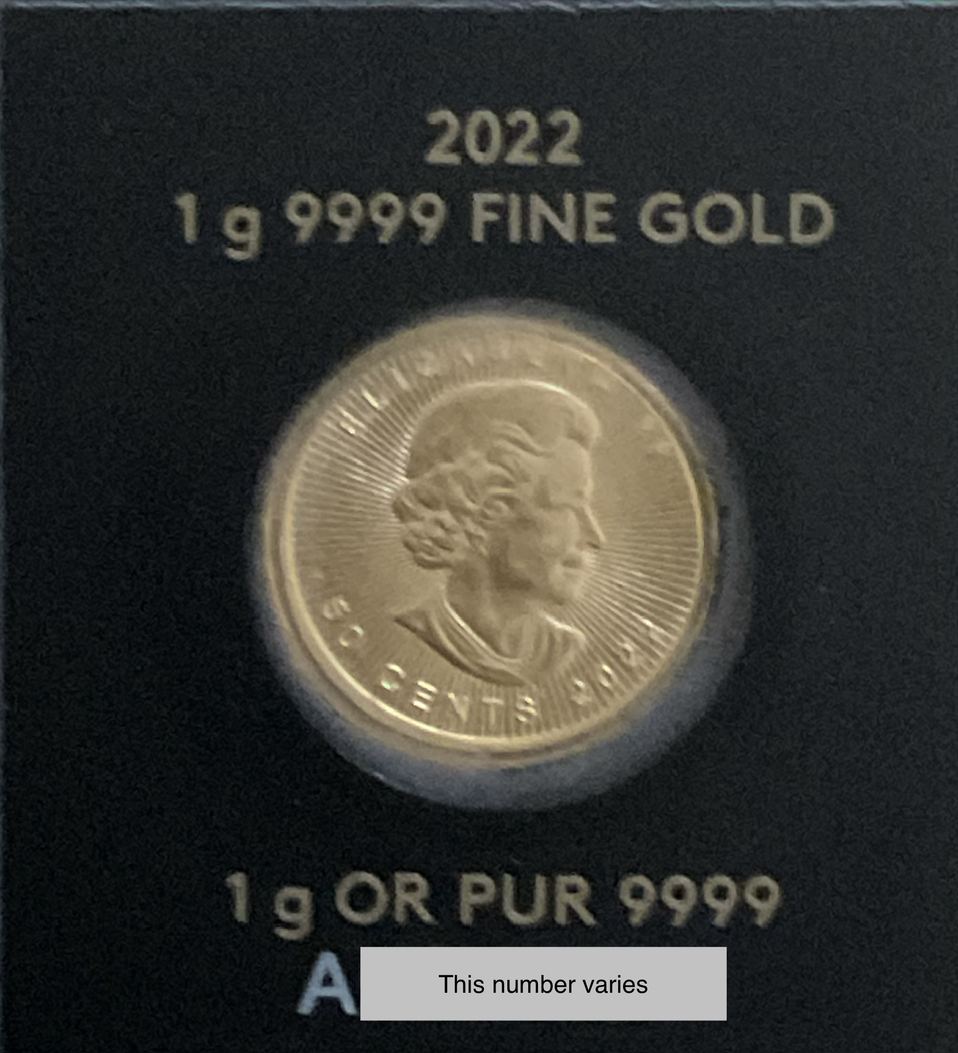 2022 Maple Leaf - 1 gram