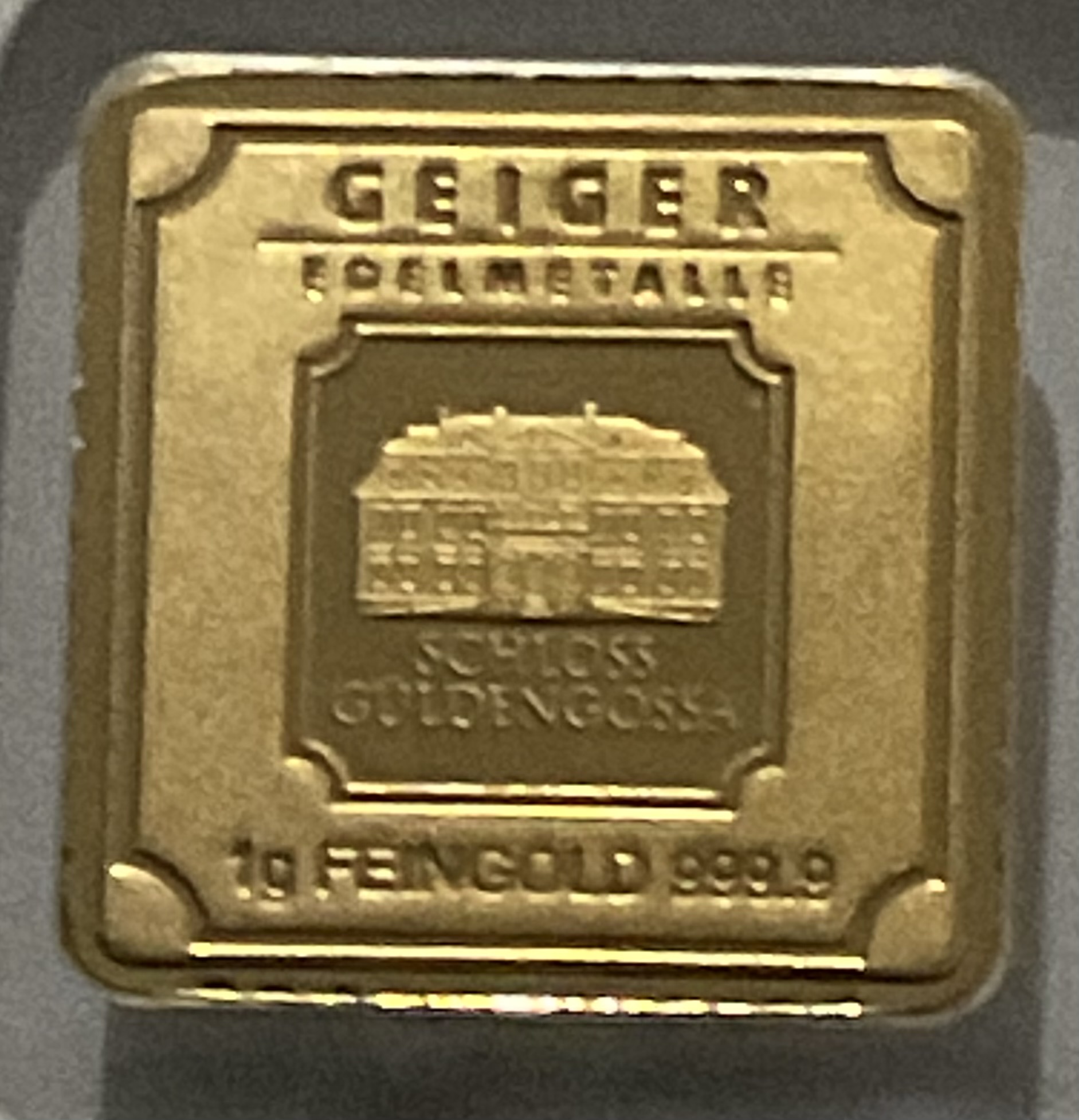 Gold Bullion Bar 1g Geiger edelmetall
