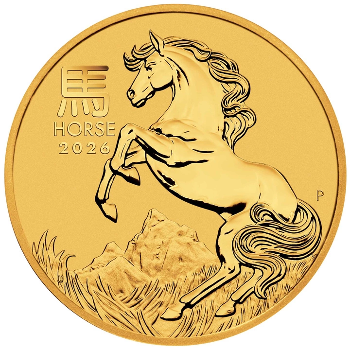  Perth Mint: Lunar III –  1/10 oz 2026 Lunar Year of the Horse Gold Coin