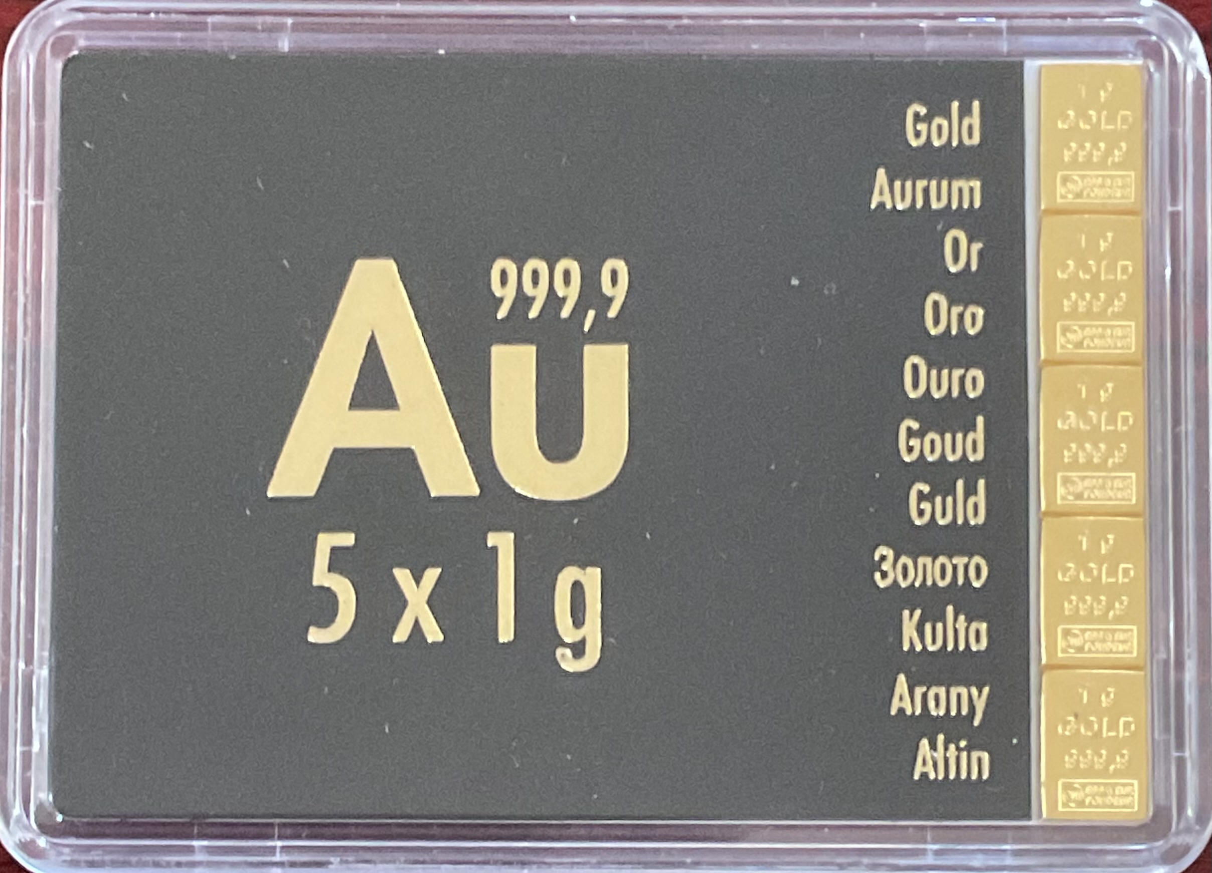 Gold Bar Set 5x1g
