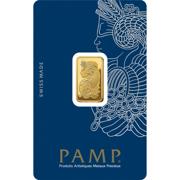 5 gram PAMP Suisse Lady Fortuna Gold Bar