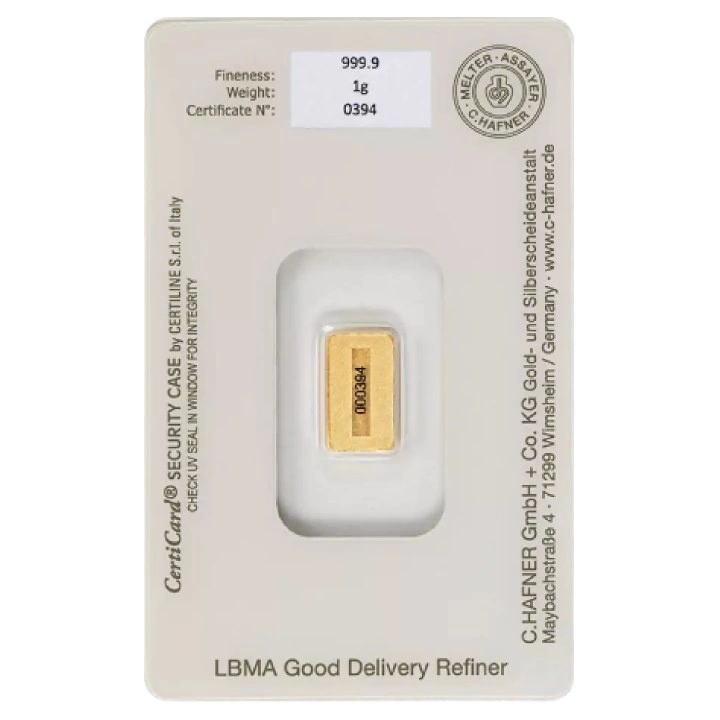 C. Hafner Gold Bar 1g