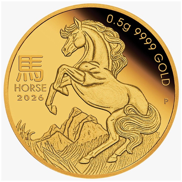 Australian Lunar Series III 0.5g Gold Coin 2026