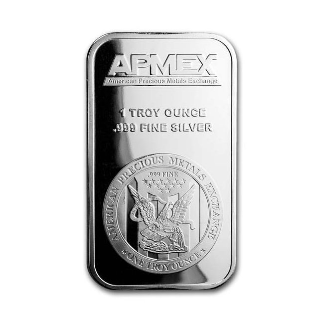 1 oz APMEX 999 Fine Silver Bar