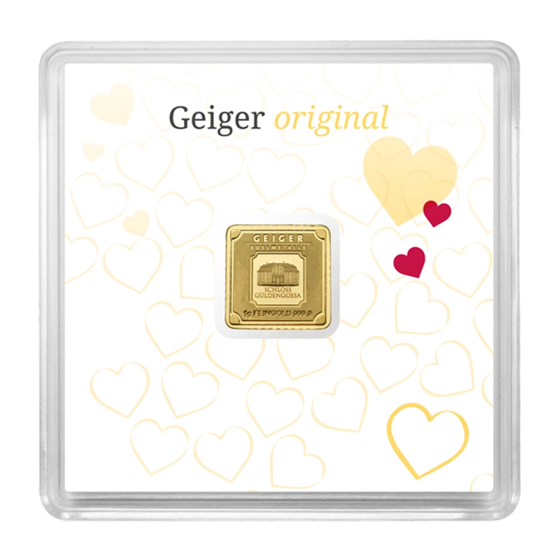 Gold Bullion Bar 1g Geiger edelmetall