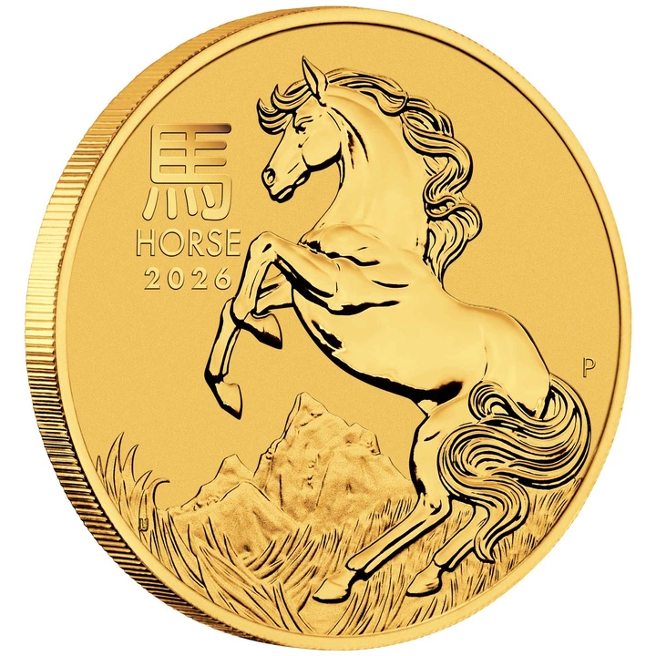  Perth Mint: Lunar III –  1/10 oz 2026 Lunar Year of the Horse Gold Coin