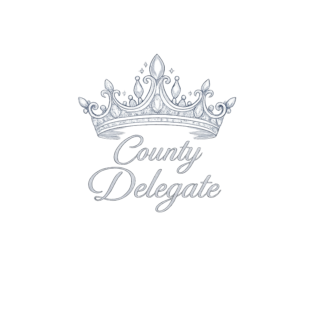 County Delegate Crown Pin