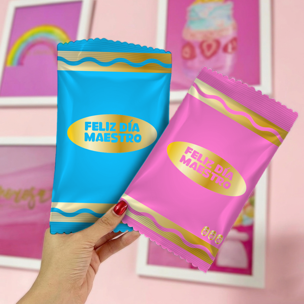 Chip bag - Crayolas de colores con *FOIL* - Día del maestro