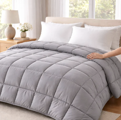 Ultra-Soft Gray Comforter