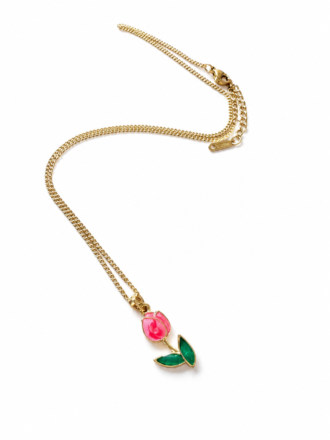 Rose Blossom Pendant Necklace