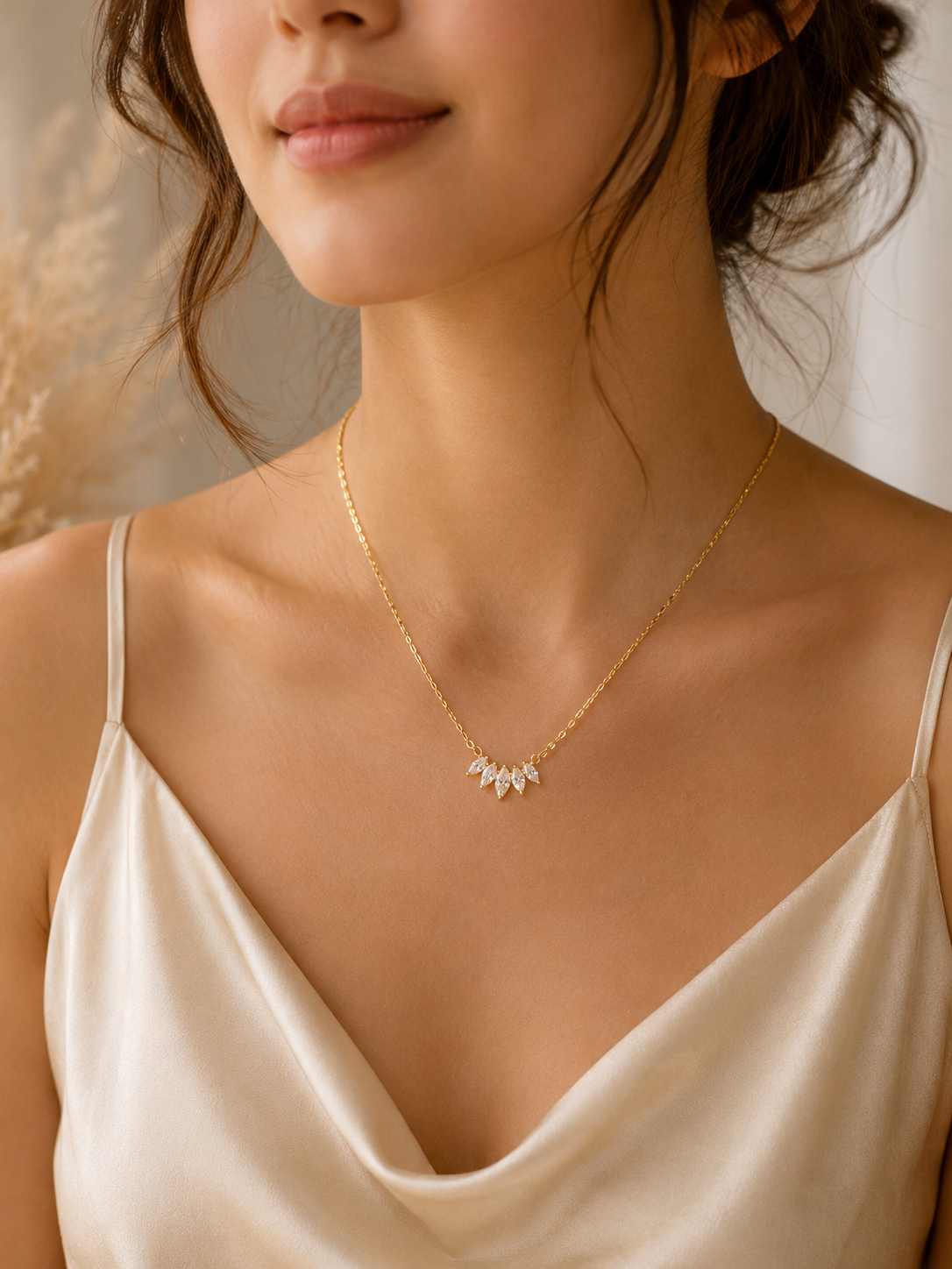 Elegant Gold Diamond Necklace