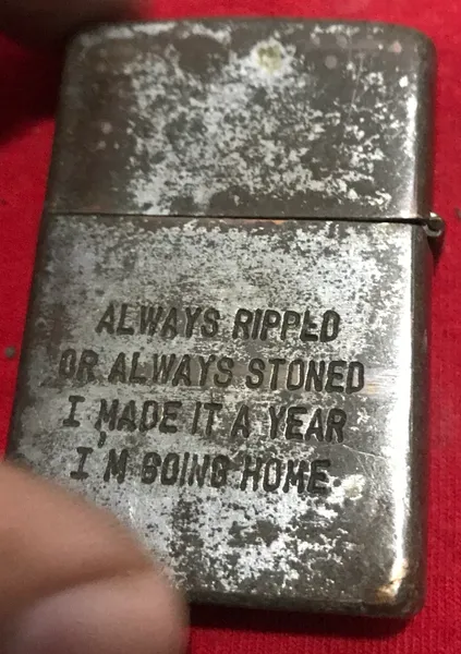 Vietnam War- US Military Fighter Officer Zippo Lighter Can Tho 67-68