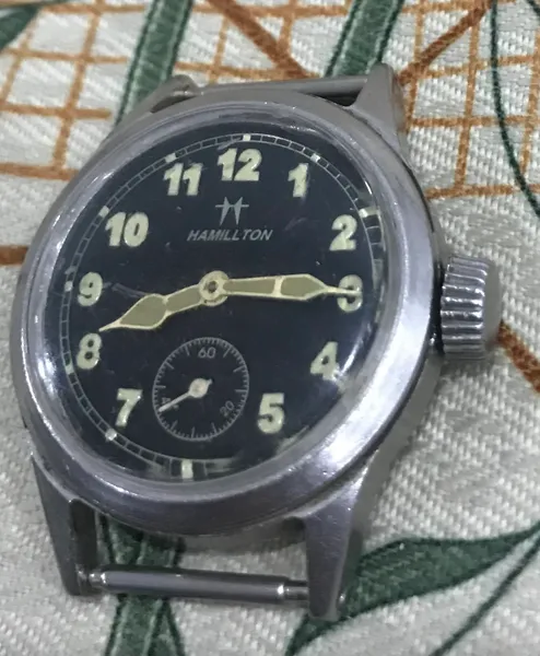Original US Military Hamilton Watches small broken scratches Glasses in war time