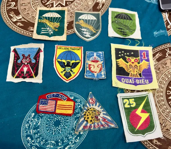 ARVN South Vietnamese Special Forces - AirBorne- Beogam-Infantry- Vietnam AMERICA Flag Patches (10pcs)