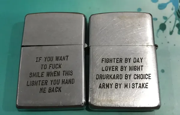 Vietnam Era - AirBorne Vung tau - Cu chi Zippo Lighter