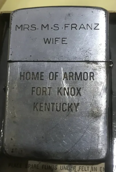 Vietnam War- SGT.FRANZ (564-72-9818) Zippo Lighter