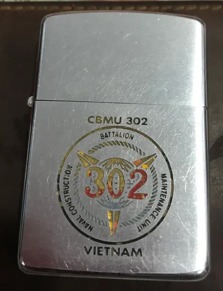 Vietnam War -US Military NAVAL CBMU 302 Vietnam Zippo Lighter