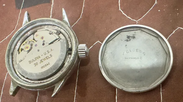 Vietnam War-US Military Bulova 24hrs 30 Jewels WristWatches