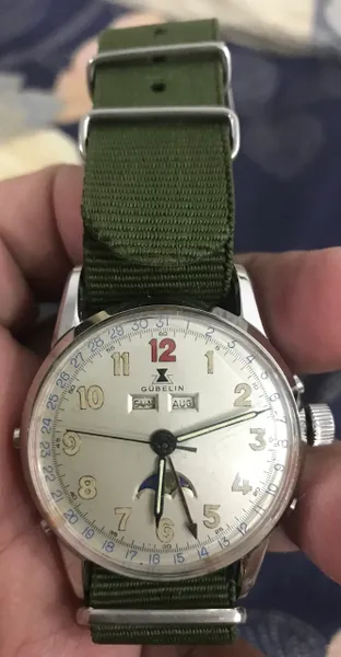 US Military GUBELIN Wristwatch (Swiss-Self-Winding