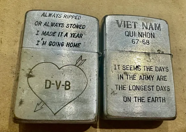 Vietnam War - US Military UH1 Huey Helicopter Zippo Lighter (2pcs)