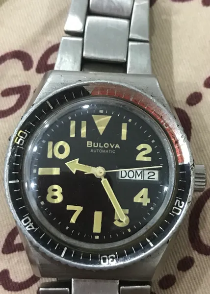 Original Vintage Bulova Automatic Navy Seal Divers Watches