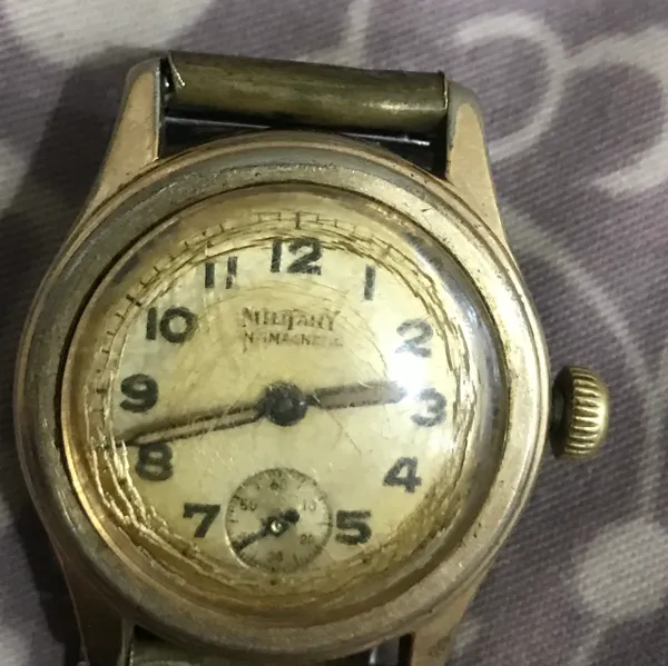 Vintage US Military Gold Plate Watches (Glass Broken)