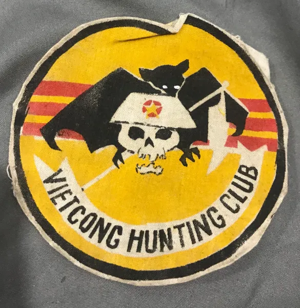 Vietcong Hunting Club RVN PRU Recon Silk Patches In Vietnam War(1958-1960s)