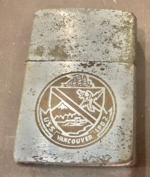 Vietnam War - US Military Navy CrossBorder USS Vancouver LPD-2 Zippo Lighter