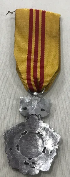 South Vietnam Rare " National Order " Medal (Special Version) Sterling Silver