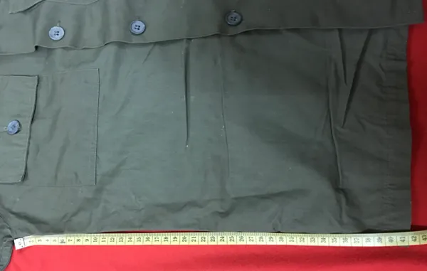 ARVN RARE POPLIN OD GREEN OFFICER SOUTH VIETNAMESE ADVISORS INF/SF/MC SHIRT LIGHT WEIGHT ORIGINAL