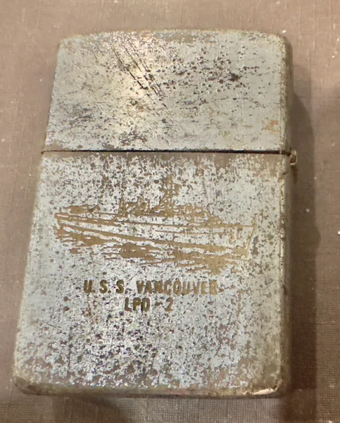 Vietnam War - US Military Navy CrossBorder USS Vancouver LPD-2 Zippo Lighter