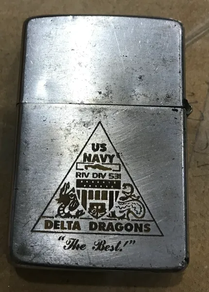 Vietnam War- US Military Navy River Division 531 Vietnam Delta Dragon " The best " Zippo Lighter