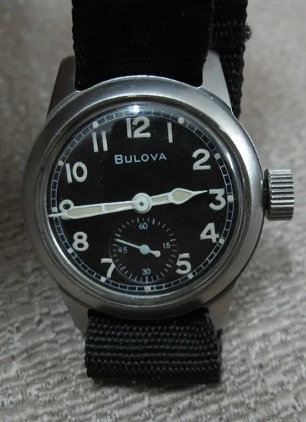 ORIGINAL US Military BULOVA Wristwatch ORIGINAL ALL WAR IN WATCH