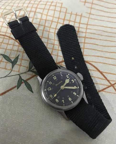 US Military Bulova Highlight Gold K Wristwatches