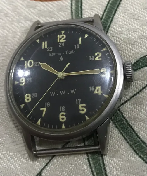 Original US Military Eterna-Matic W.W.W Watches