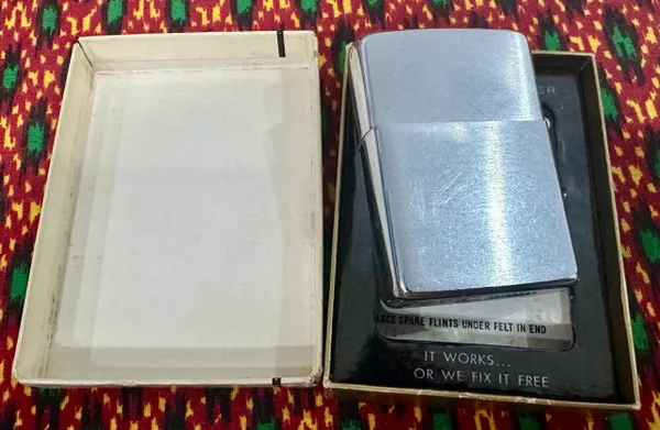 Vietnam War - US Military Vietnam Navy Commander Carrier Division Four Zippo Lighter